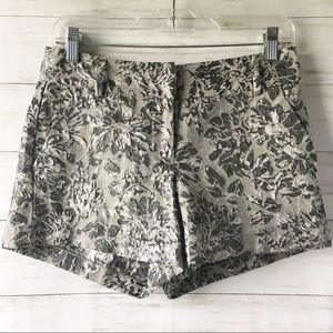 LC Lauren Conrad | Silver Floral Shorts | Size 2